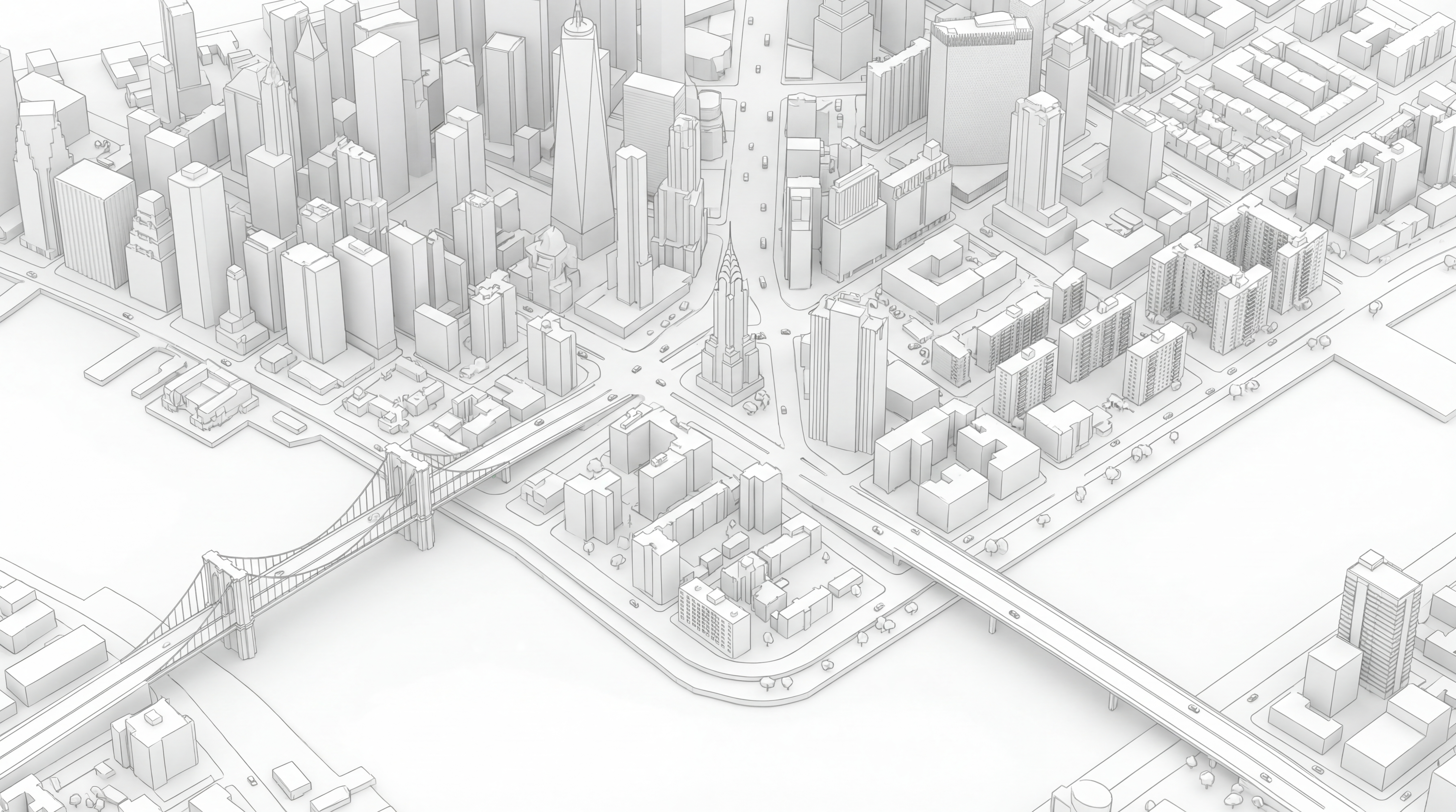 Eagle's view of a city